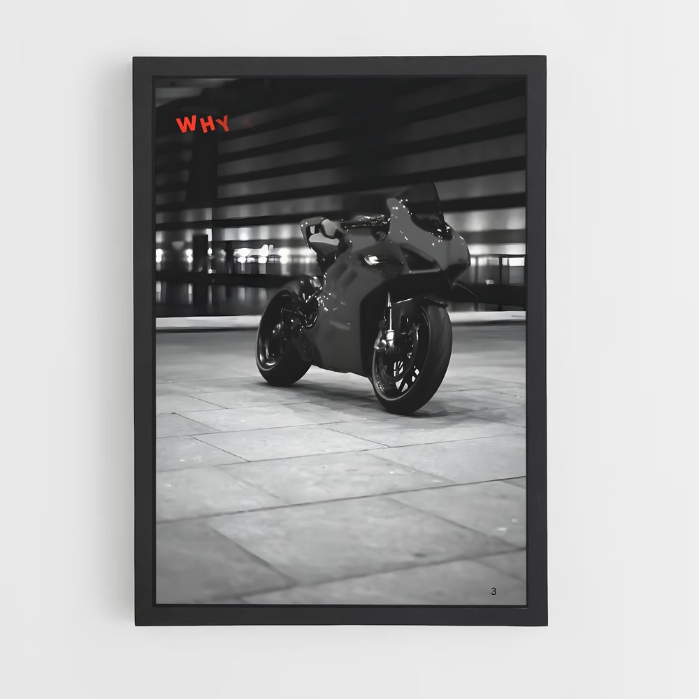 Poster Ombre de la Route – affiche Ducati (vue 2)